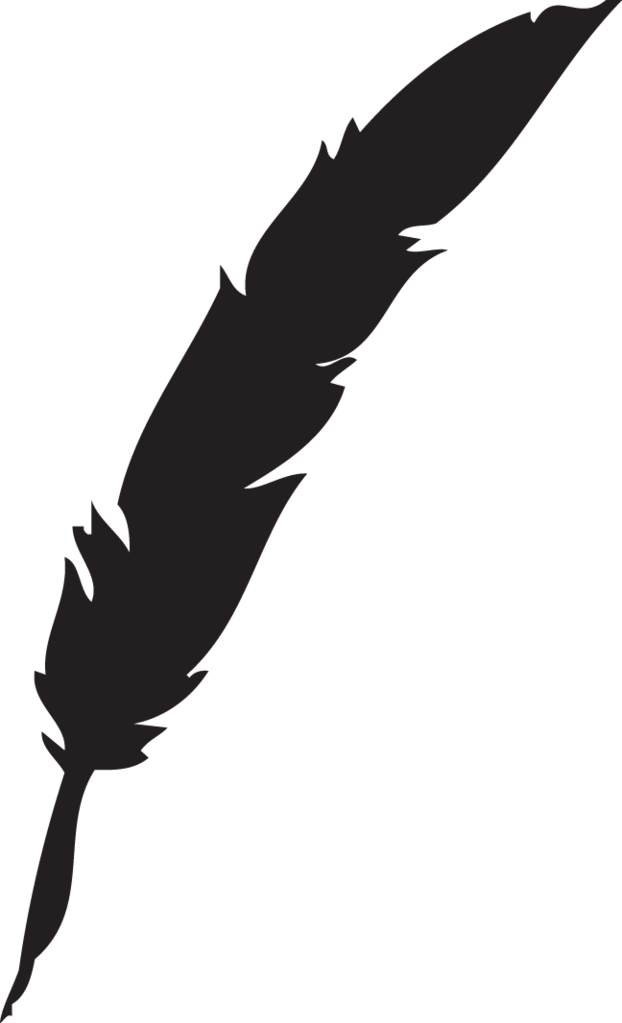 Silhouetteof Feather Pen PNG