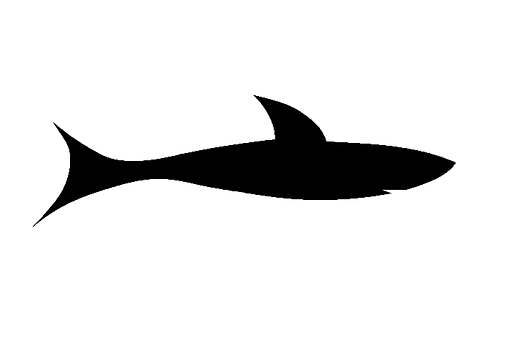 Silhouetteof Fish PNG