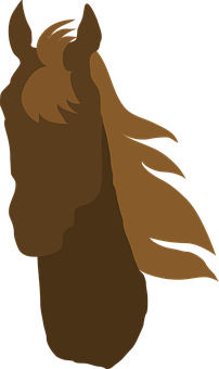 Silhouetteof Horse Profile PNG
