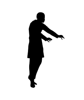 Silhouetteof Person Reaching Out PNG