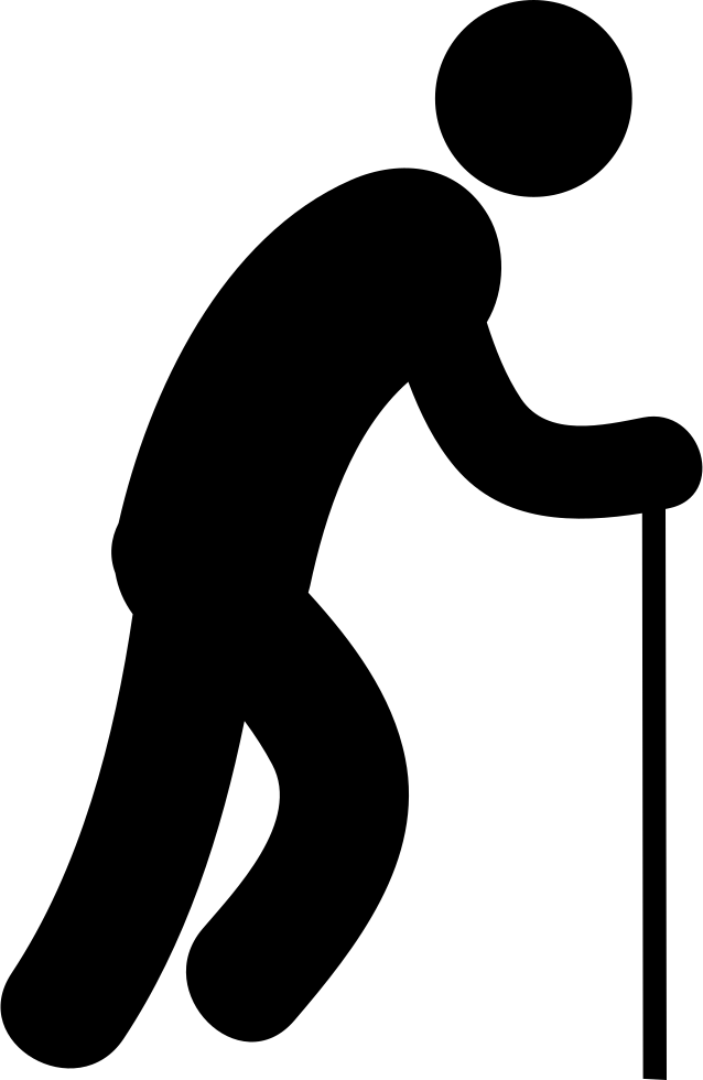 Download Silhouetteof Person Using Walking Stick | Wallpapers.com