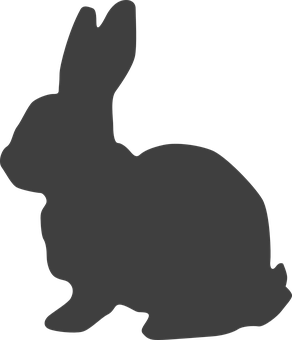 Silhouetteof Rabbit PNG