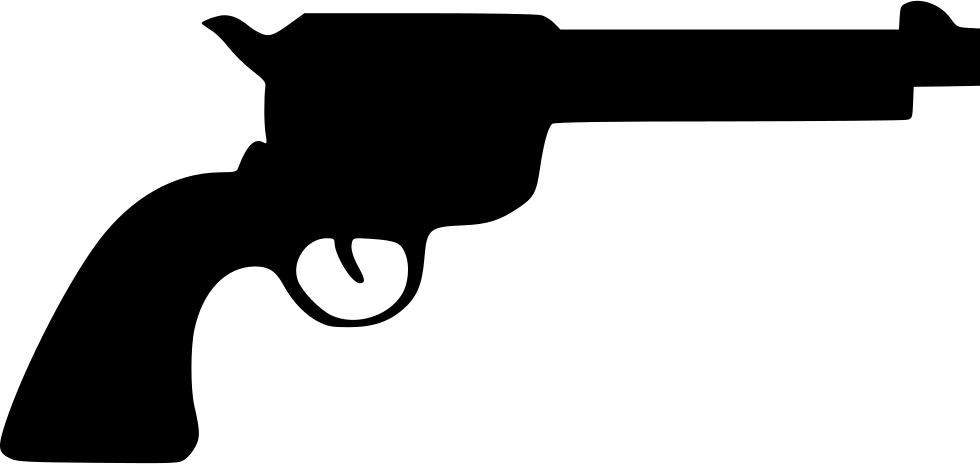 Silhouetteof Revolver PNG