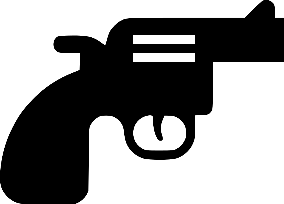 Silhouetteof Revolver PNG