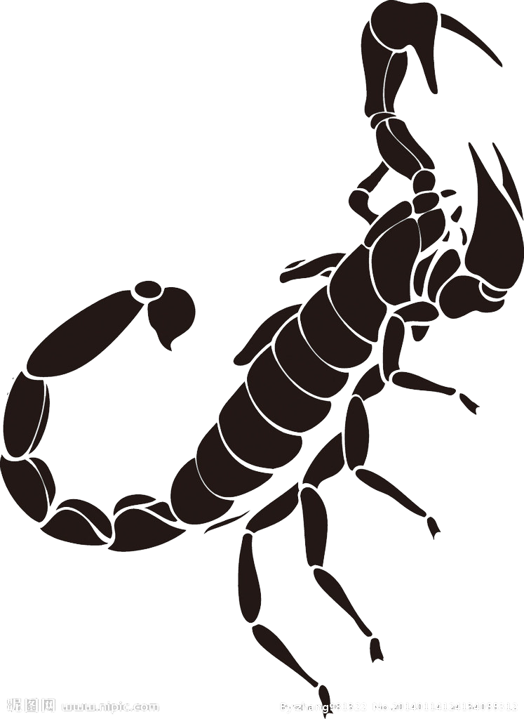 Silhouetteof Scorpion PNG