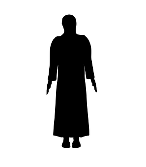 Silhouetteof Standing Figure PNG