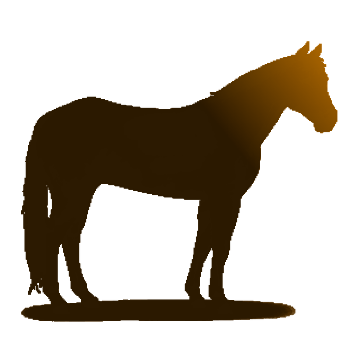 Silhouetteof Standing Horse PNG