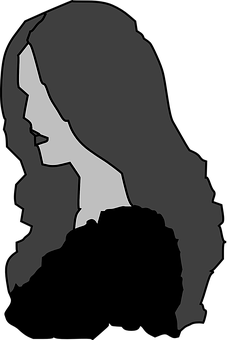 Silhouetteof Woman Profile PNG