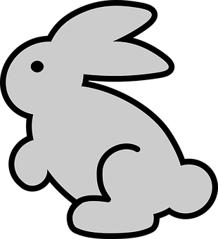 Silhouetteofa Bunny PNG