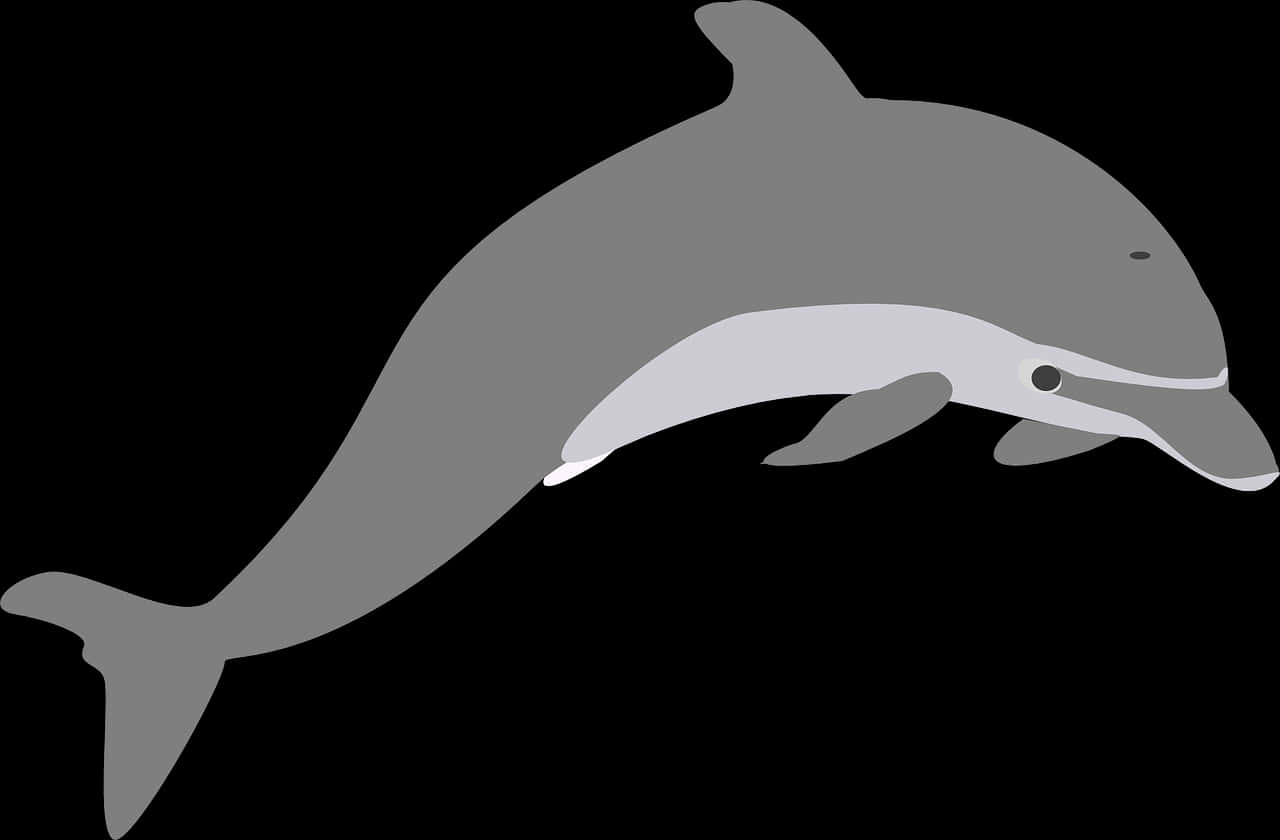 Silhouetteofa Dolphin PNG