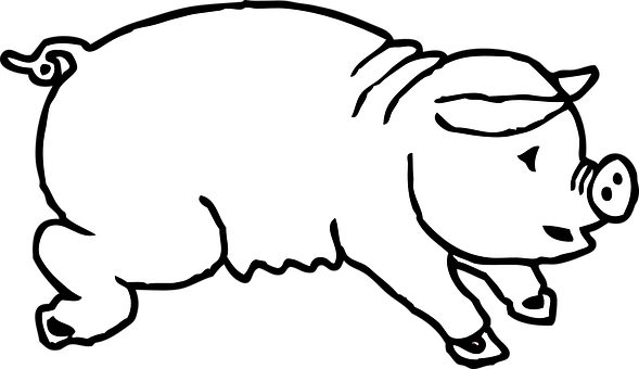 Silhouetteofa Pig PNG