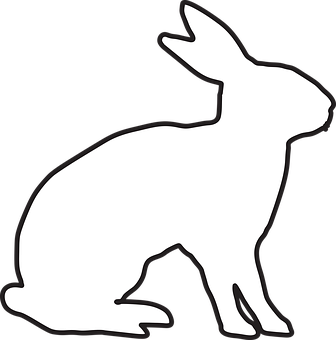 Silhouetteofa Rabbit PNG
