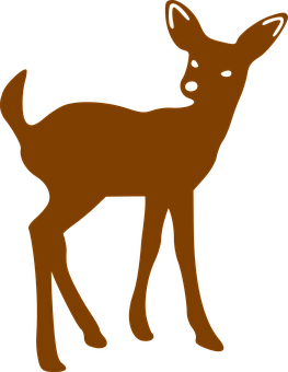 Silhouetteofa Young Deer PNG