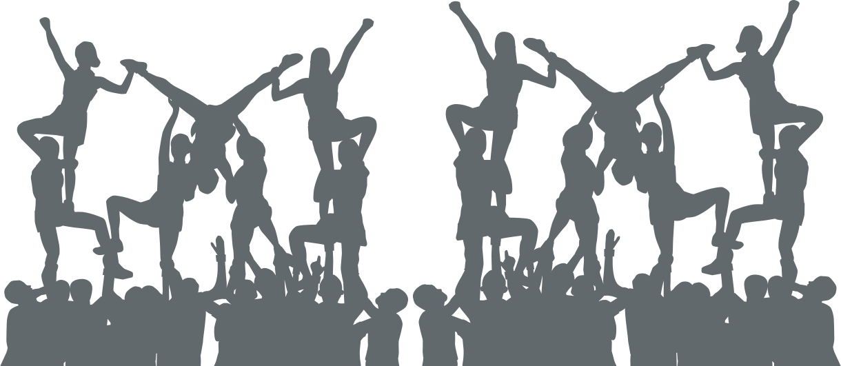 Silhouettes Cheering Crowd.png PNG