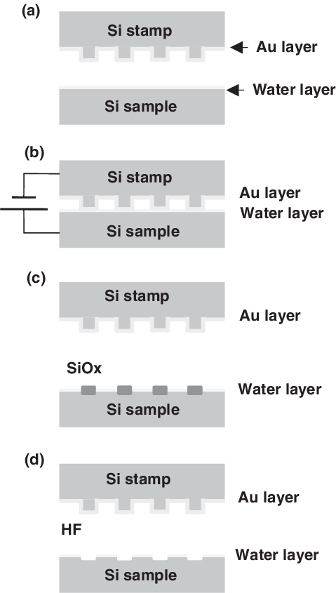 Silicon Stamp Layering Process Diagram PNG