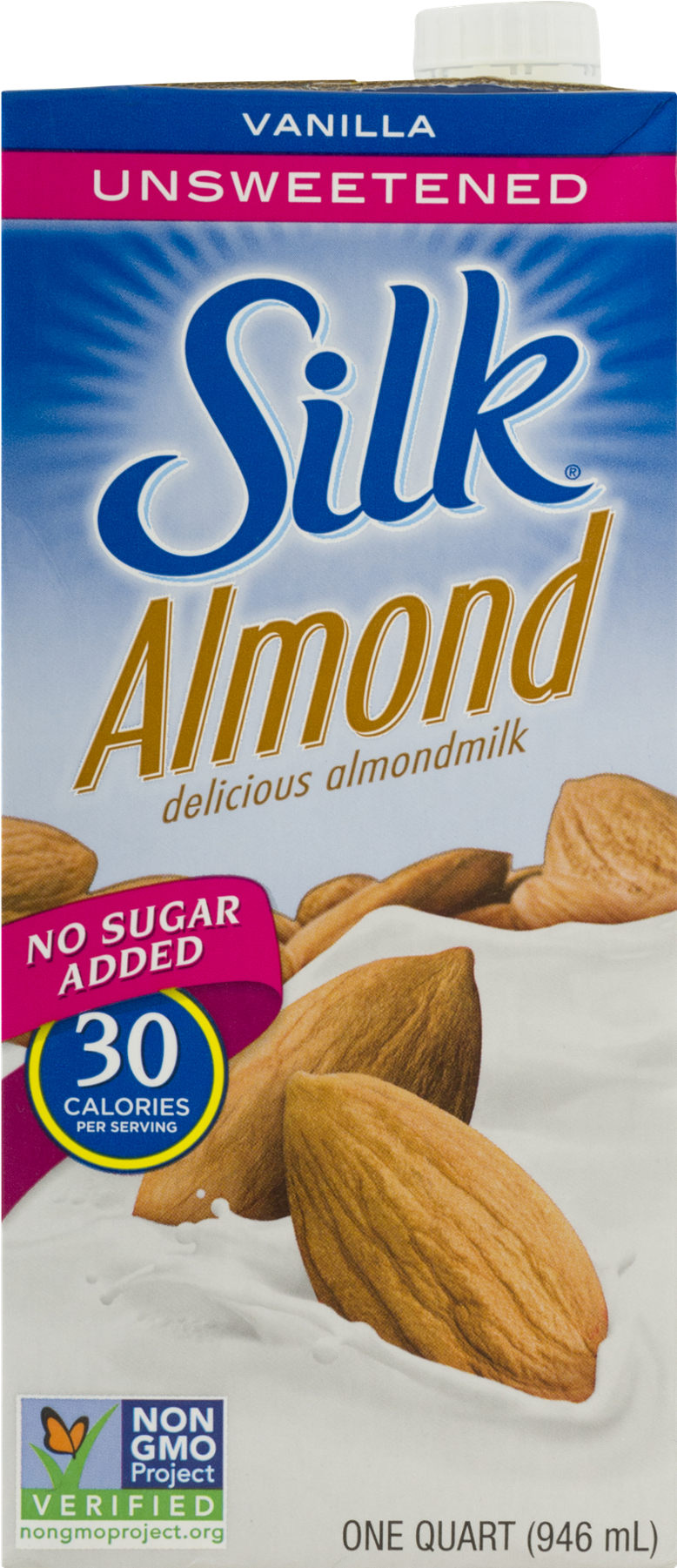 Silk Unsweetened Vanilla Almond Milk Product PNG