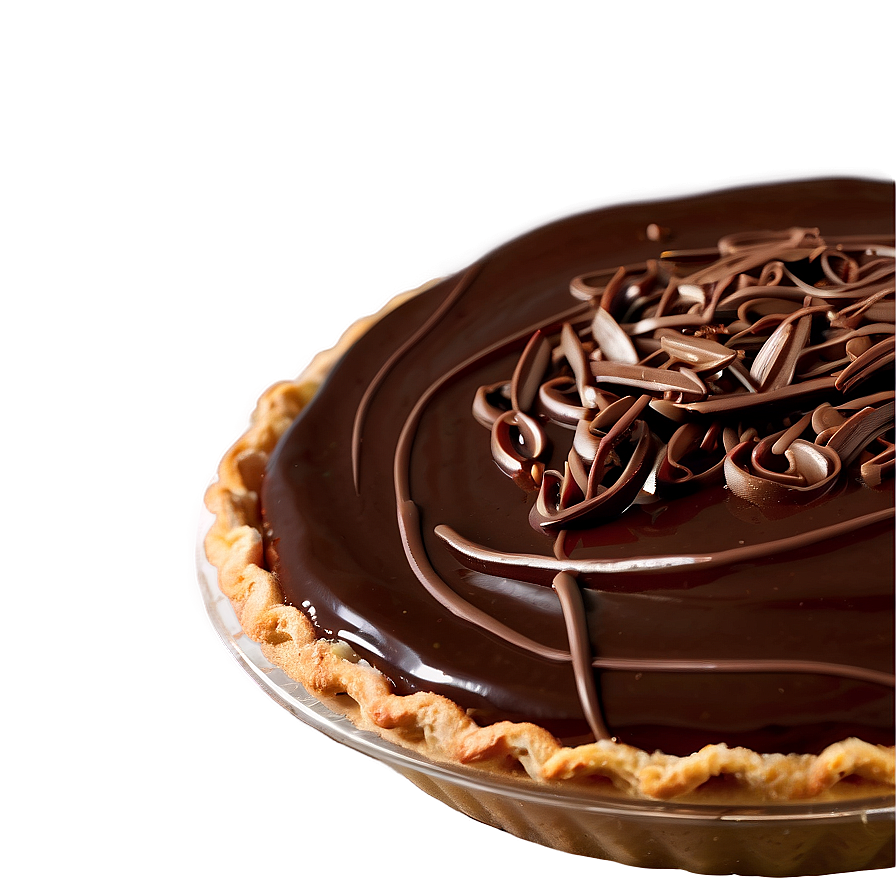 Silky Chocolate Ganache Pie Png Wfy85 PNG