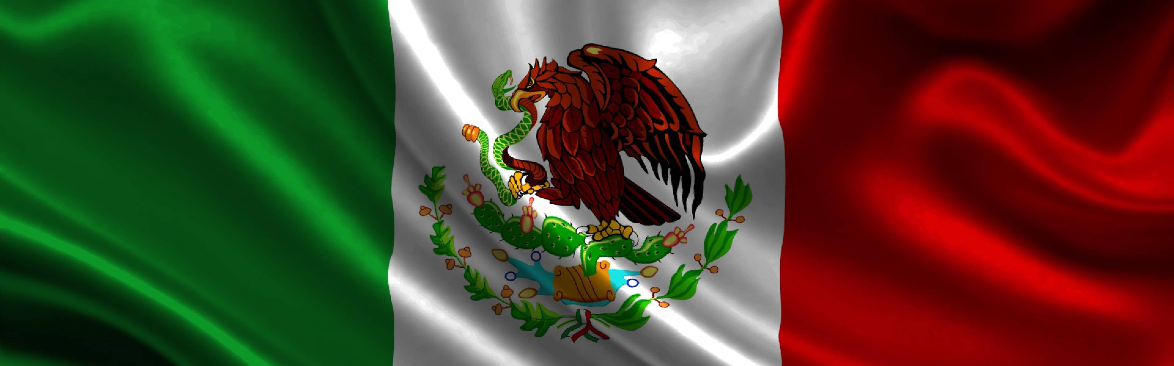 Silky Flag Of Mexico Wallpaper
