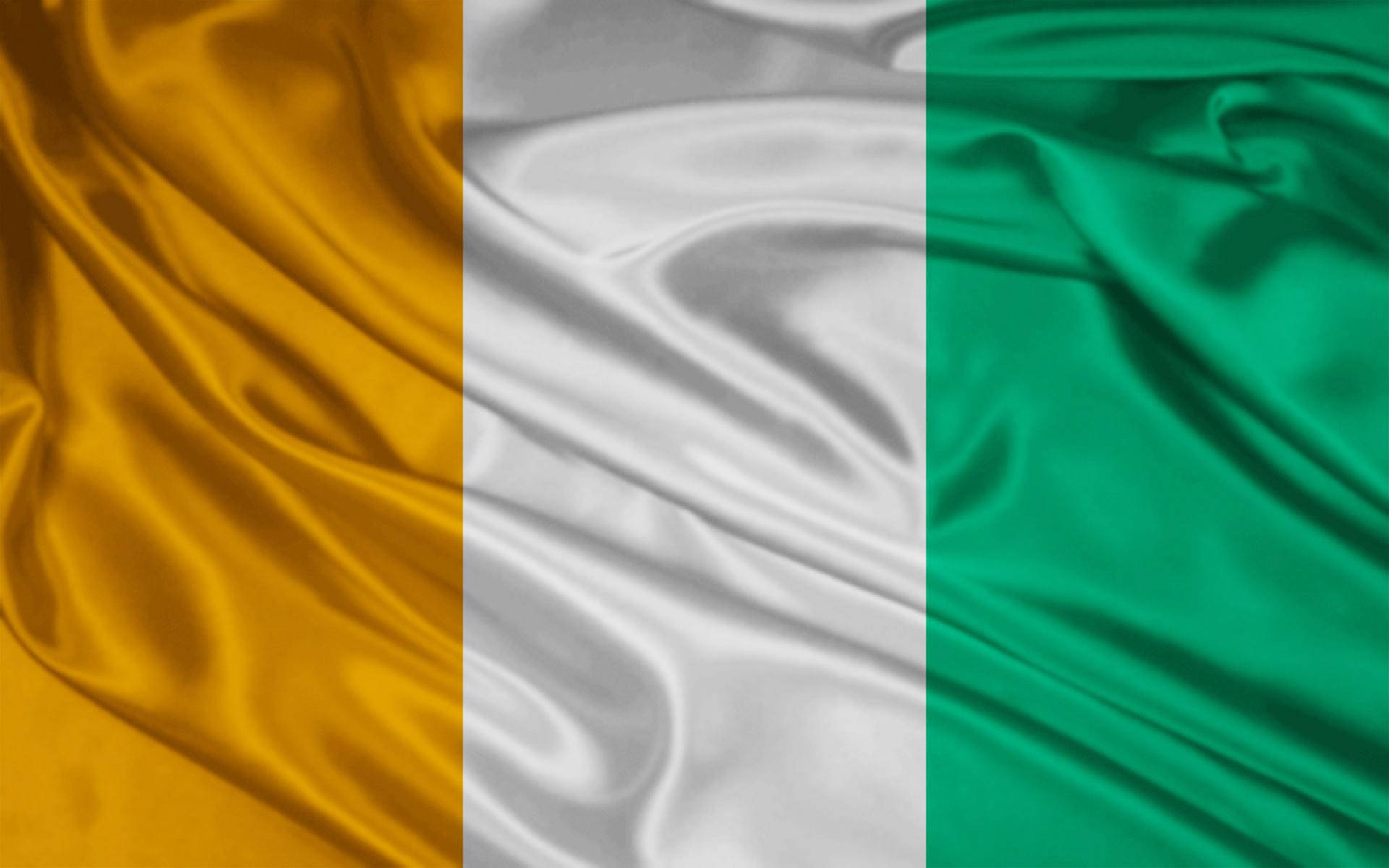 Silky Ivory Coast Flag Background