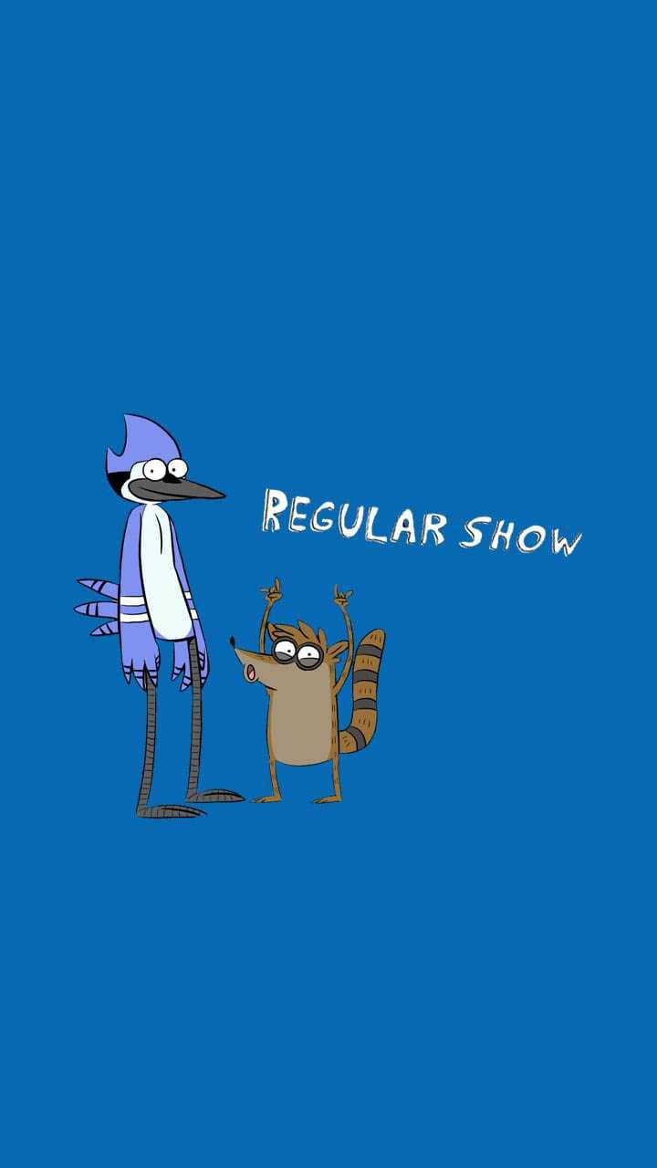 Silly Cartoon Mordecai And Rigby Wallpaper