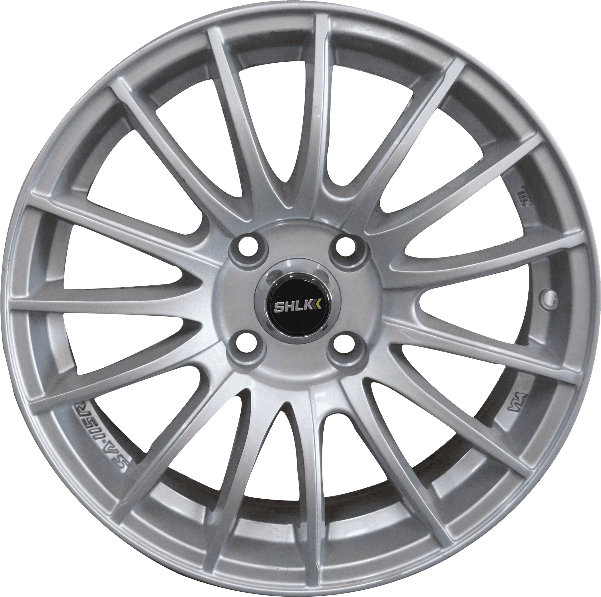 Silver Alloy Car Wheel PNG