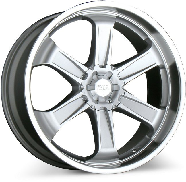 Silver Alloy Wheel Design PNG