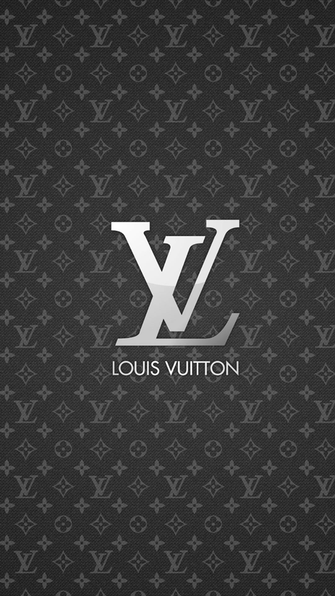Download Silver Louis Vuitton iPhone Wallpaper