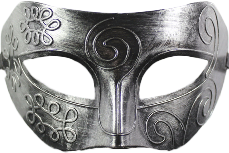 Silver Anonymous Mask PNG