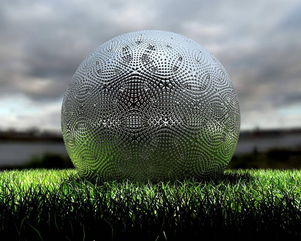Silver Ball Grass Macro Wallpaper