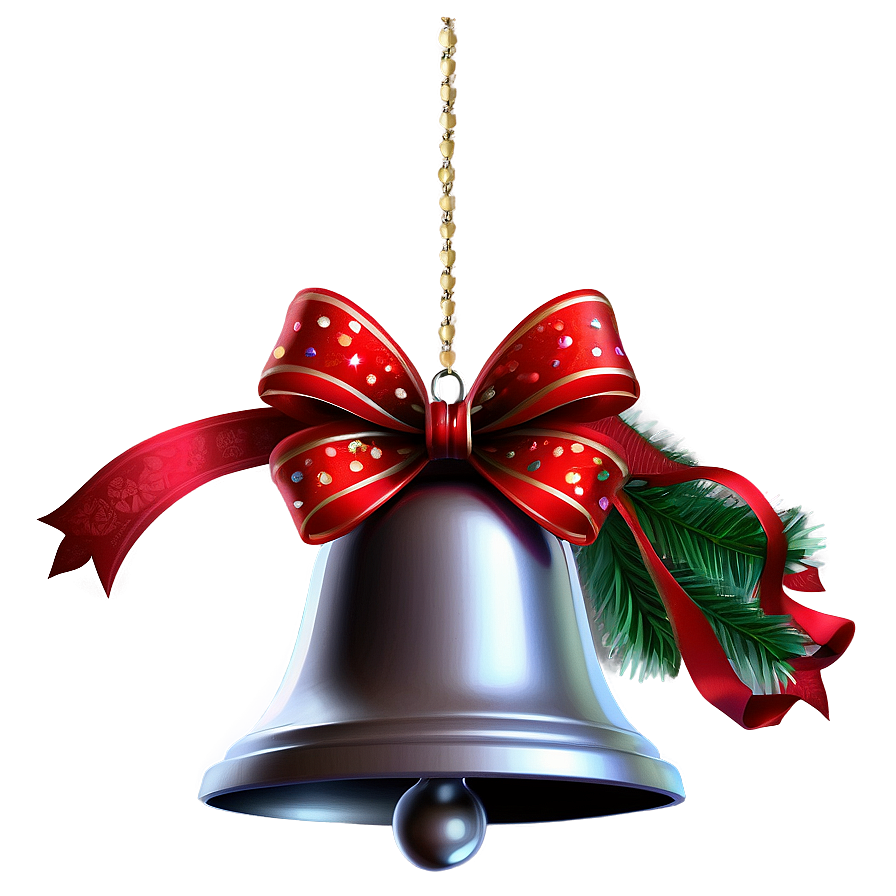 Download Silver Bell For Christmas Png 06242024