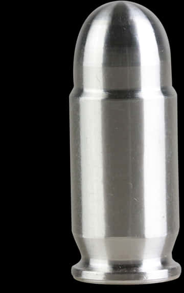 Silver Bullet Isolatedon Black PNG