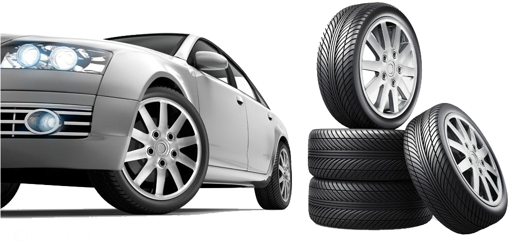 Silver Carand Stacked Tyres PNG