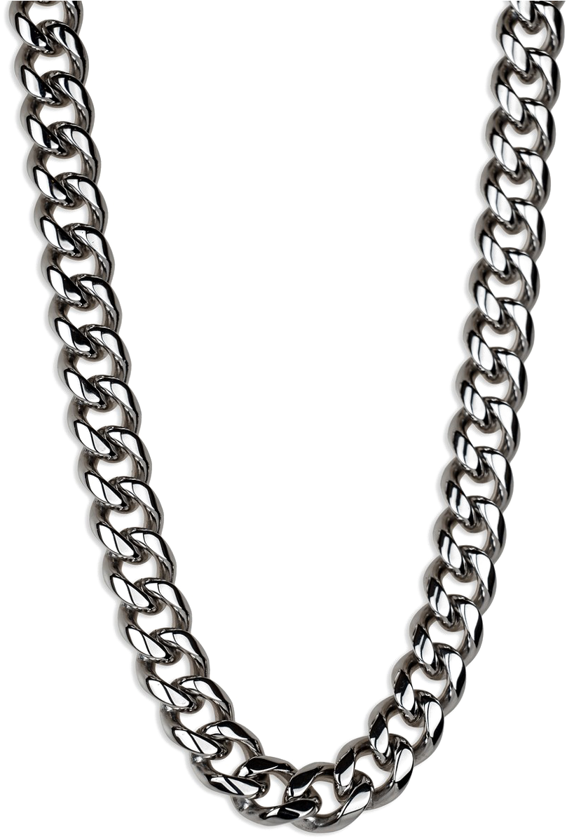 Silver Chain Gangster Style PNG