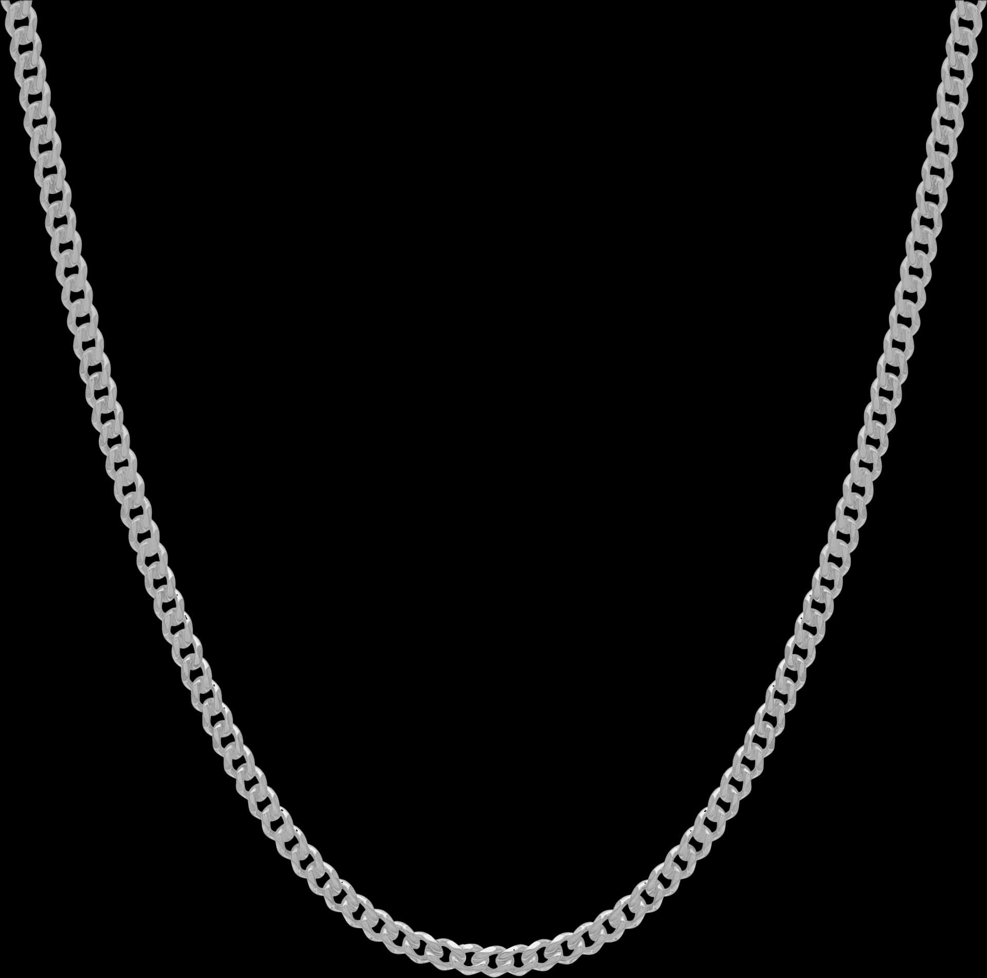 Download Silver Chain Necklace Black Background | Wallpapers.com