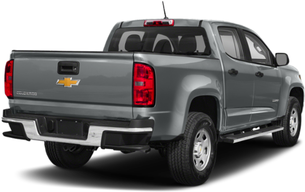 Silver Chevrolet Colorado Pickup Truck PNG