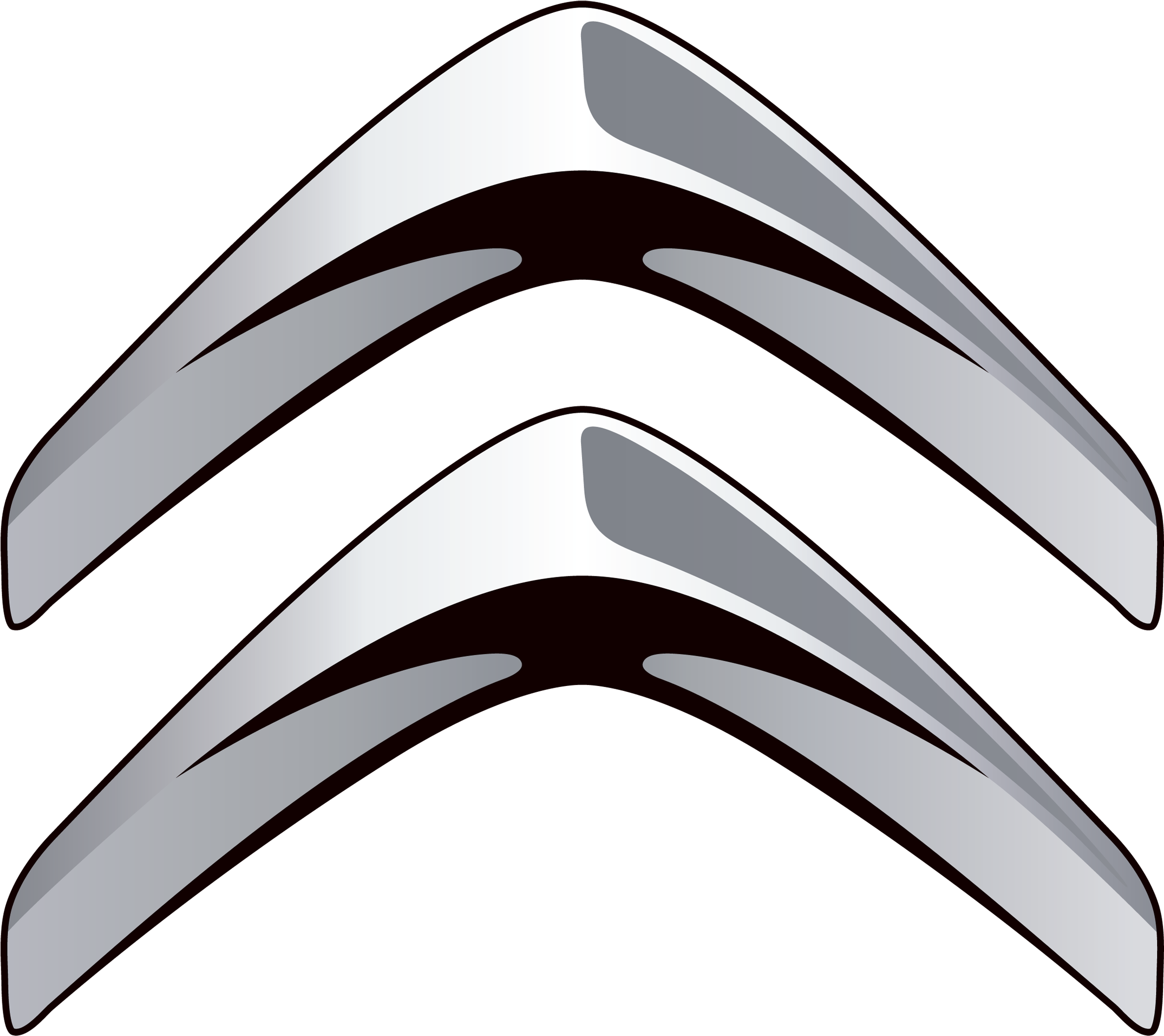 Silver Chevron Car Logo PNG