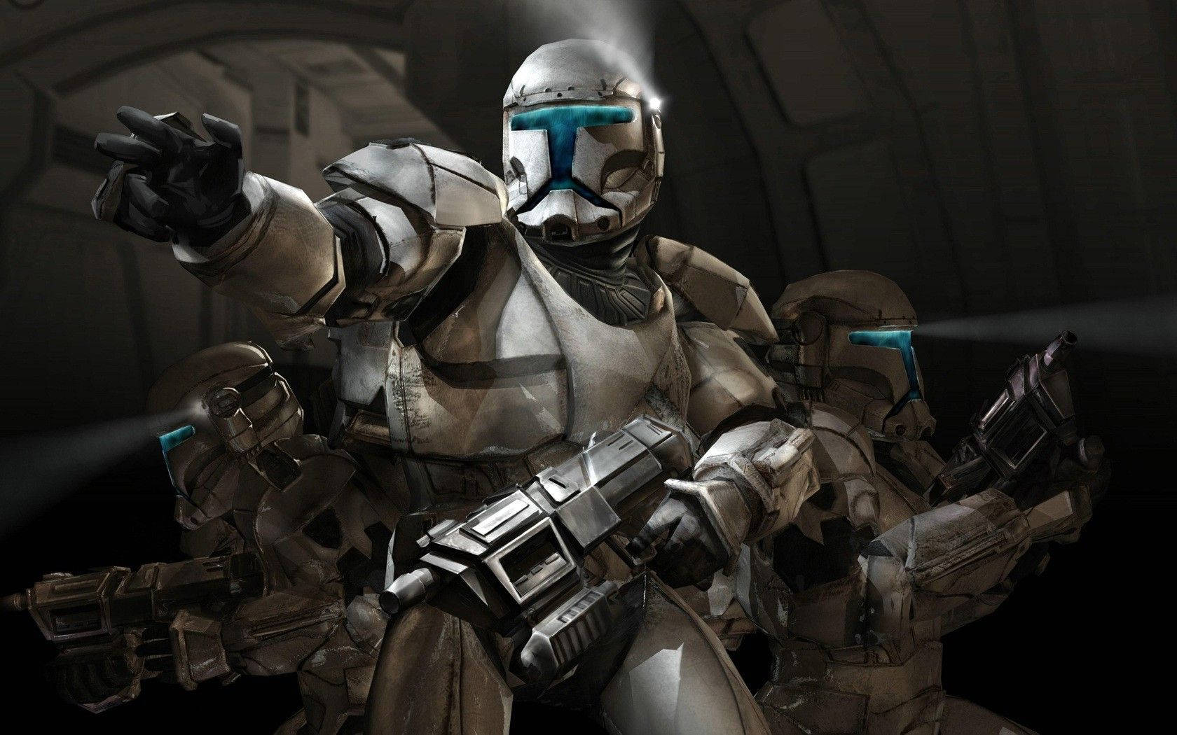 An Elite Squad of Clone Troopers Prepares for Raid Wallpaper