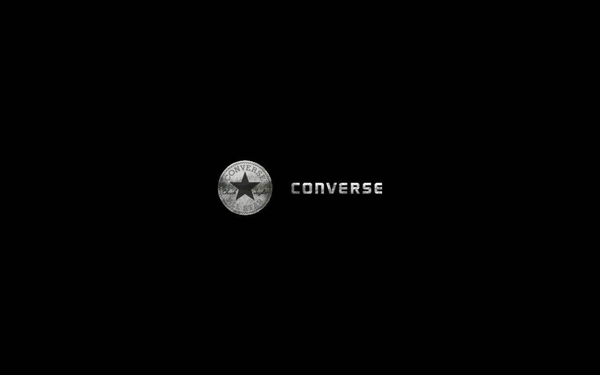 Sølv Converse Logo Wallpaper