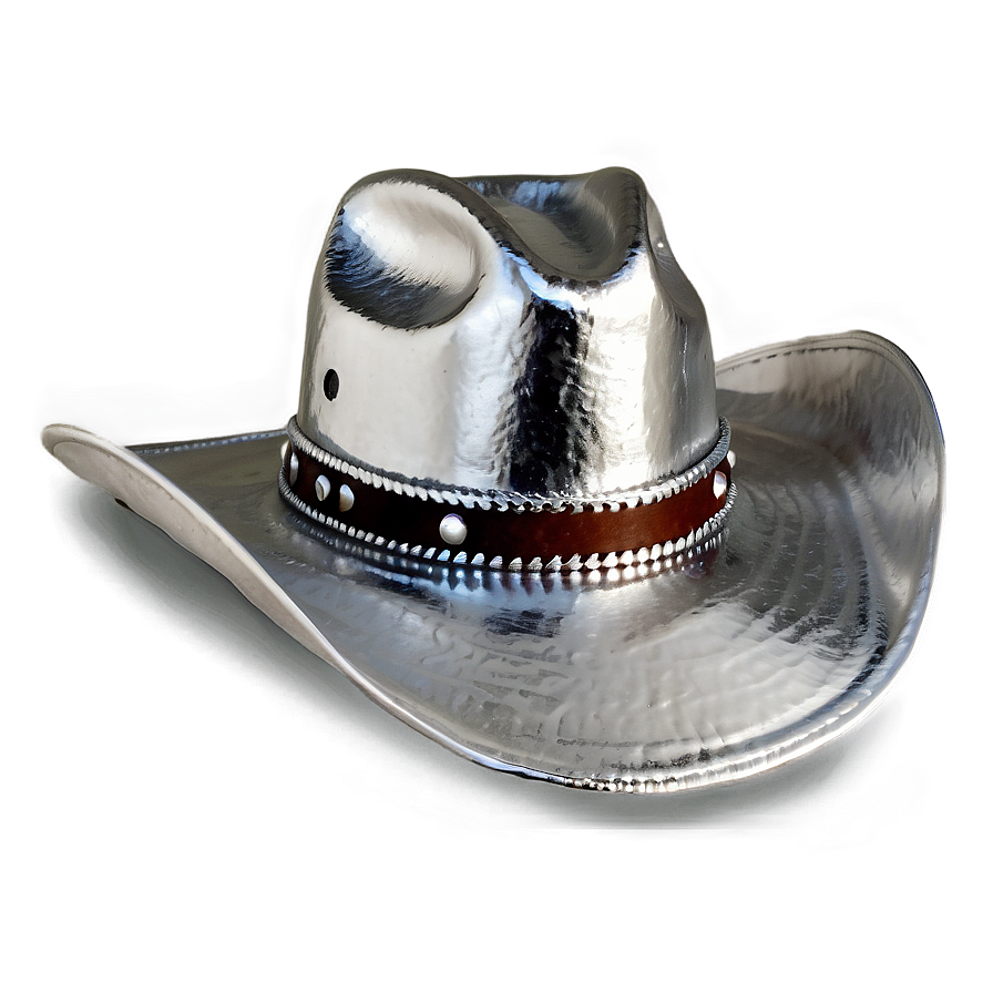 Silver Cowgirl Hat Png Jfo58 PNG