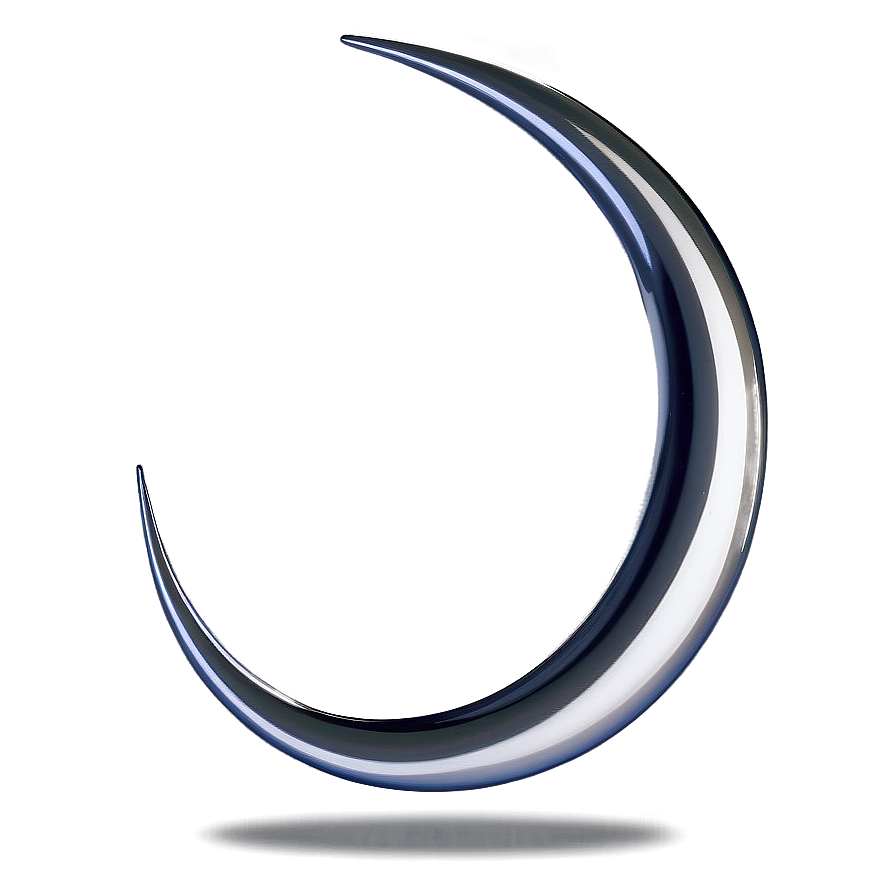 Silver Crescent Symbol Png Pjf74 PNG