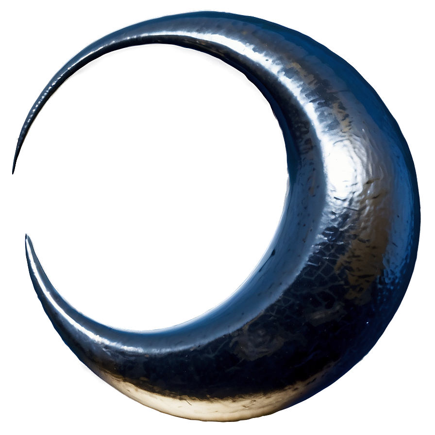 Silver Crescent Symbol Png Wnw28 PNG