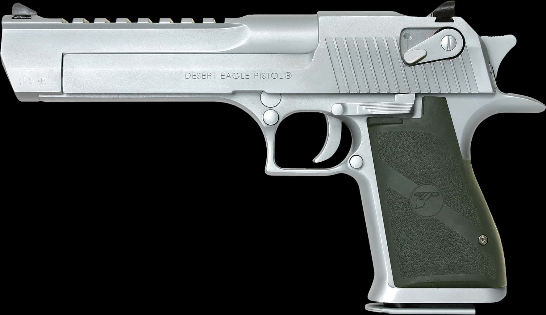 Silver Desert Eagle Pistol PNG