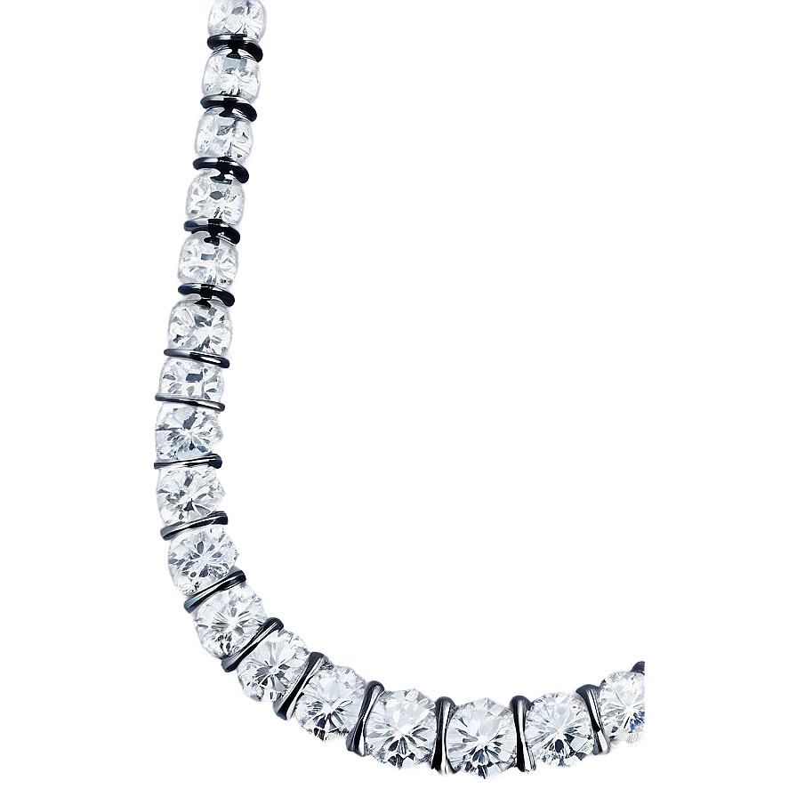 Silver Diamond Necklace Png 10 PNG