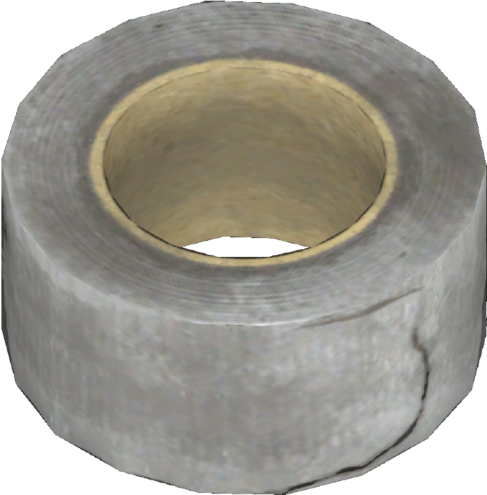 Silver Duct Tape Roll PNG