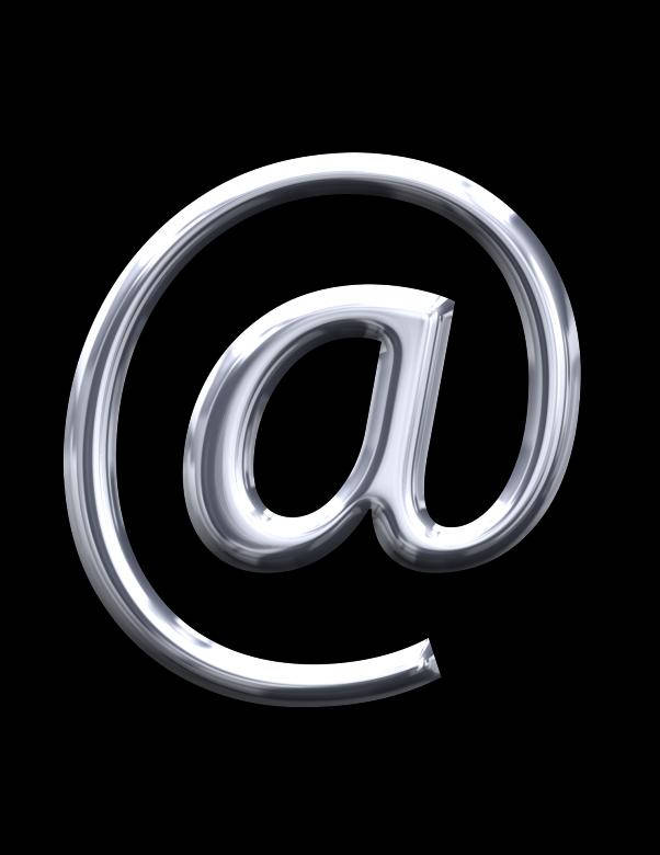 Silver Email Symbol Wallpaper