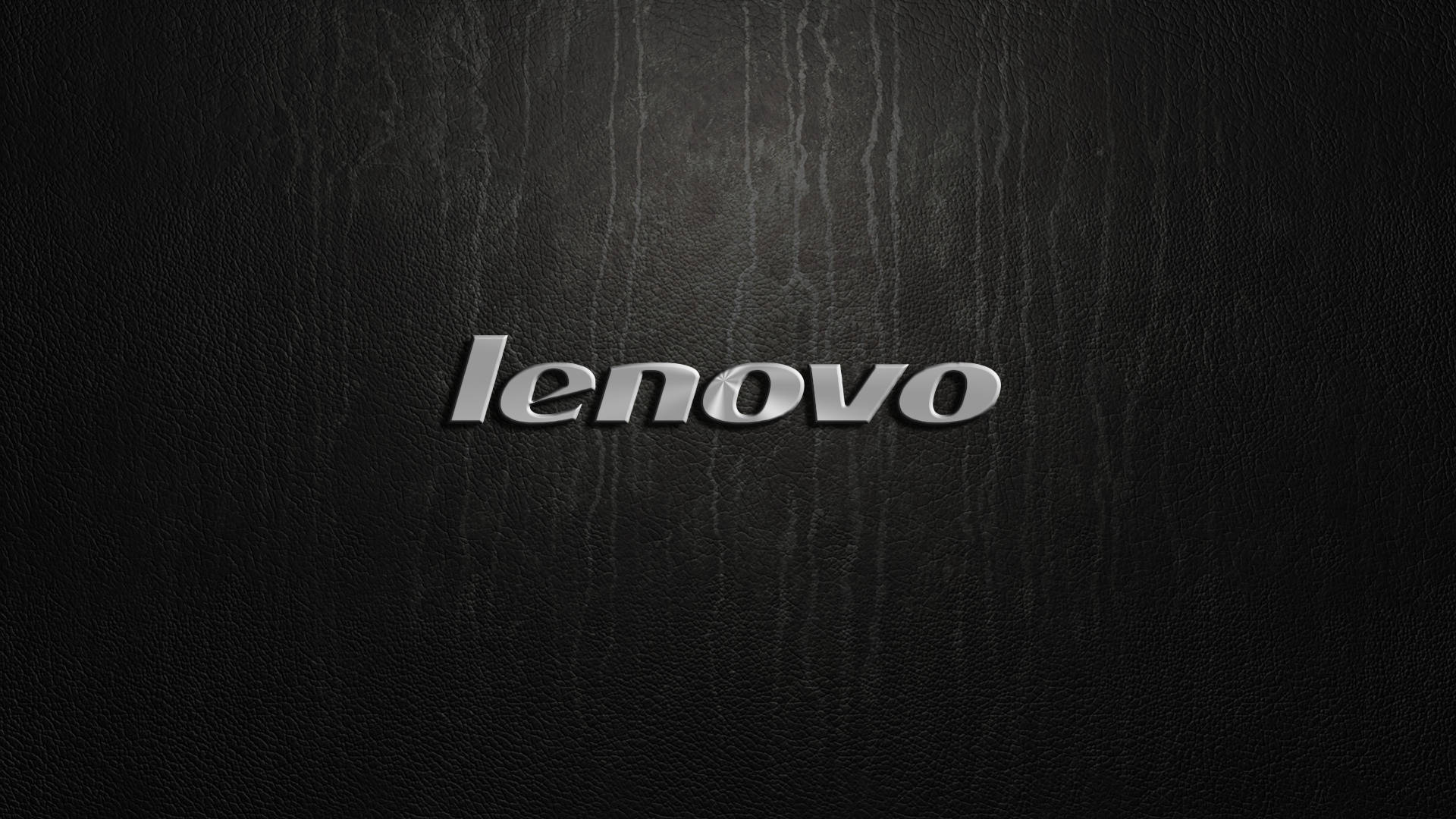 Logode Lenovo En Relieve Plateado Hd. Fondo de pantalla