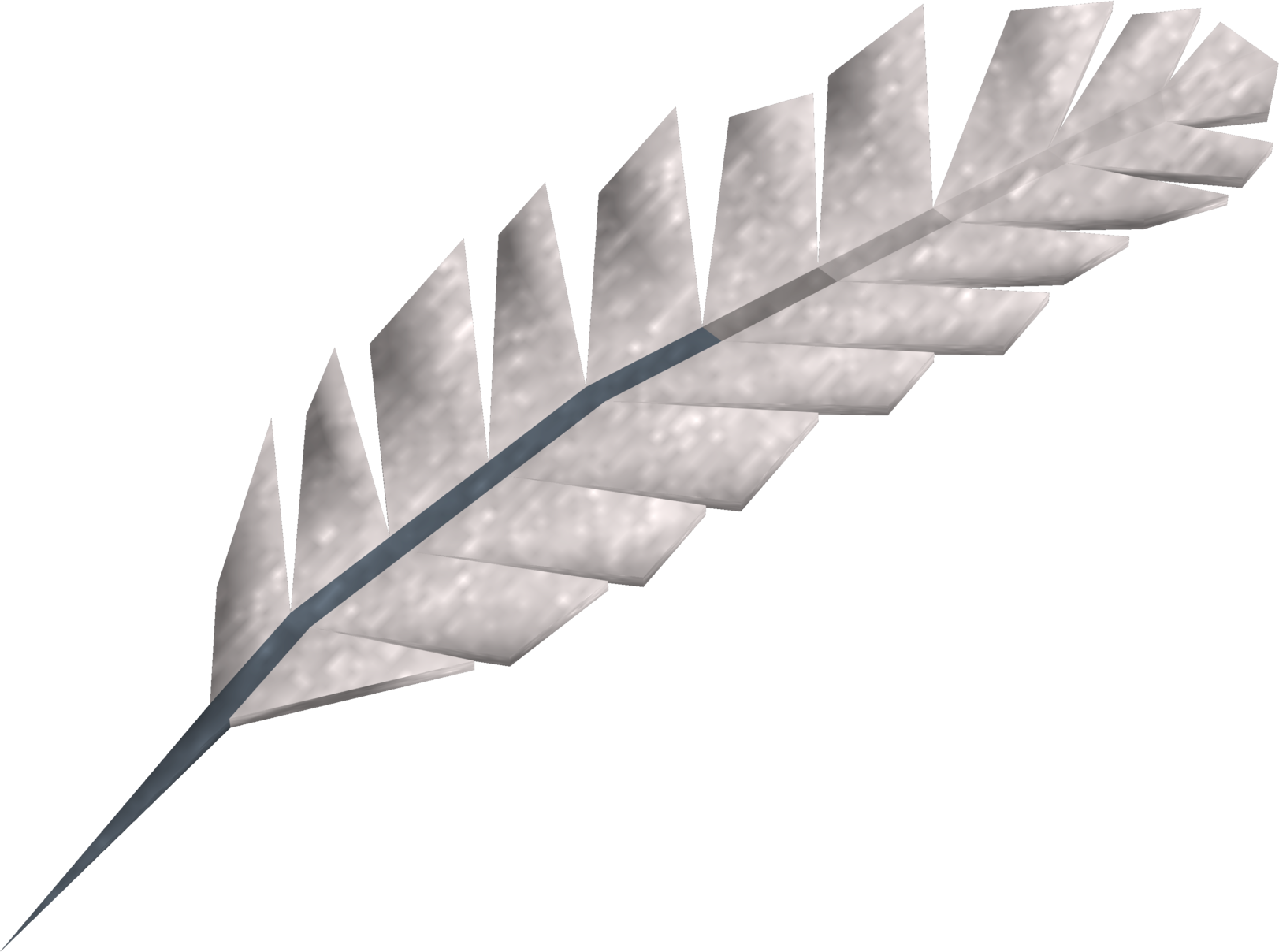 Silver Feather Pen Quill PNG