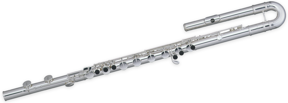 Silver Flute Isolatedon Background PNG