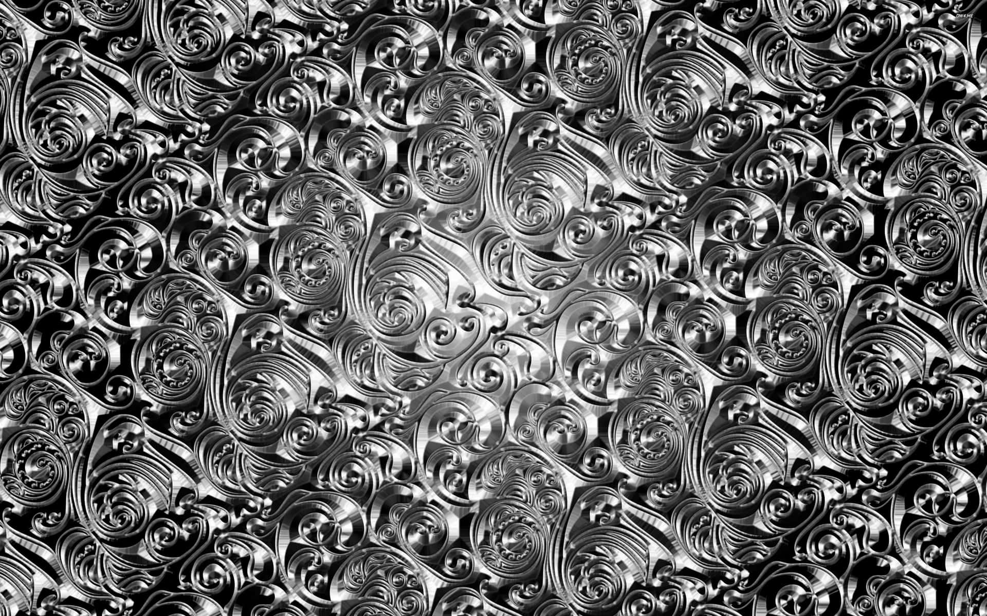 Unfondo Brillante De Papel De Aluminio Plateado.