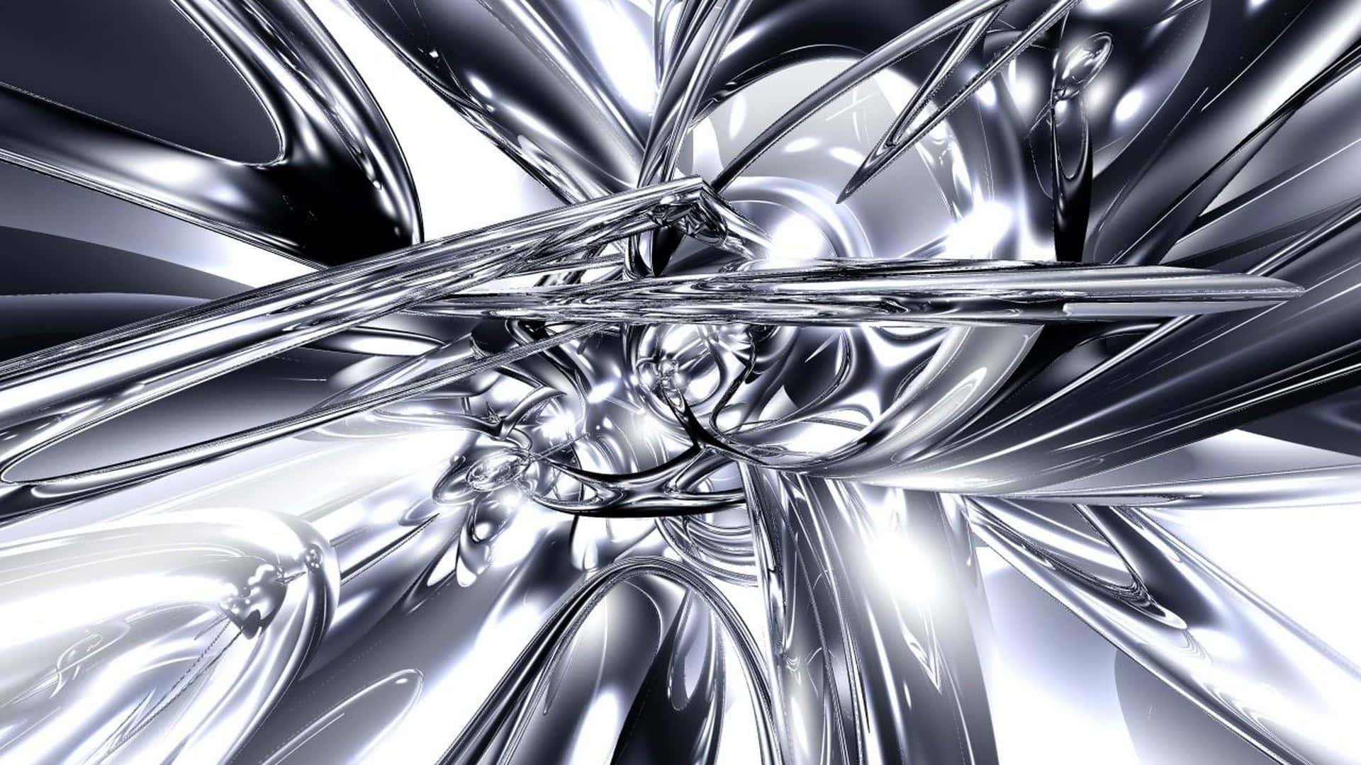 A Silver Abstract Background With A Shiny Surface